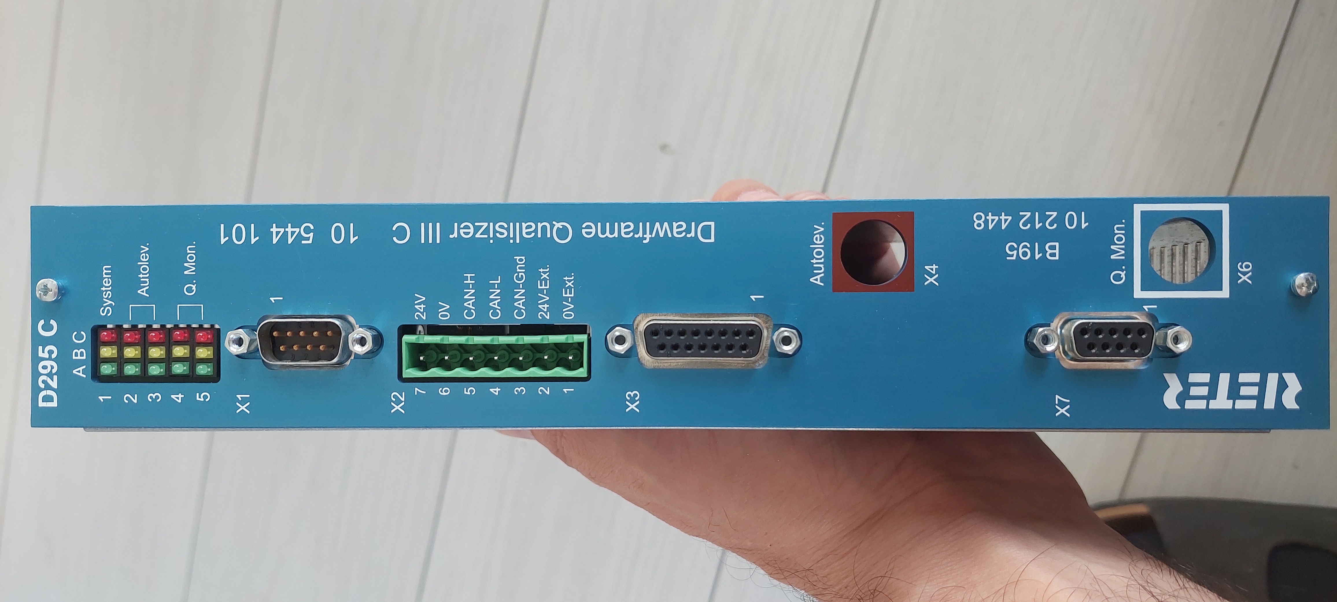 D295 C Drawframe Qualisizer